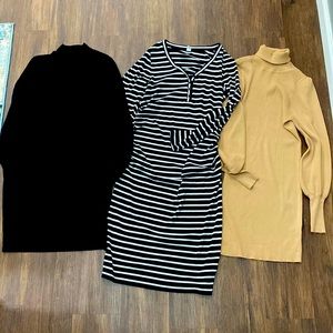 3 Large maternity dress bundle!